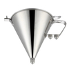 Stainless Steel Conical Piston Funnel with 3 Nozzle