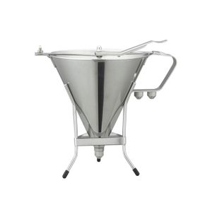 Stainless Steel Conical Piston Funnel with 3 Nozzle