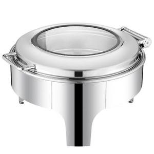 Plato de roce de 6l de vidrio templado redondo 6L