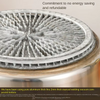 Stainless Steel Bucket Fin Double Bottom Pot