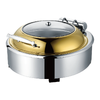 Round Rose Gold Luxury Visible 9L Chafing dish