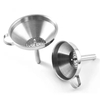 Portable Stainless Steel Funnel With Handle and Removable Strainer Filter