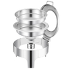 Plato de roce de 6l de vidrio templado redondo 6L