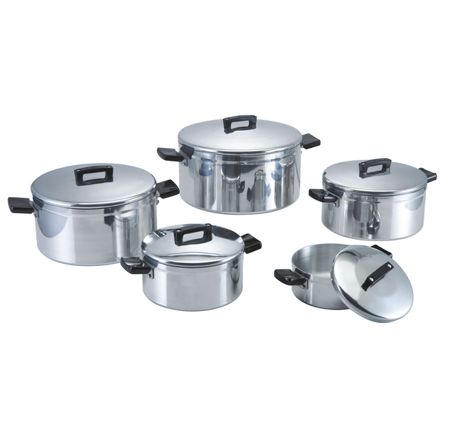 Heavy Duty Aluminum Brazier Pot Set