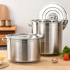 Stainless Steel Bucket Fin Double Bottom Pot