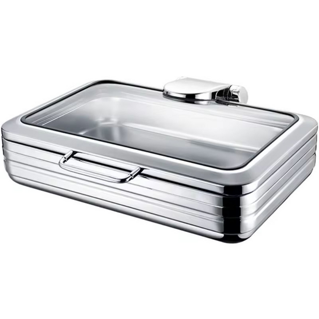 Plato rectangular de vaso curvado curvado 9L