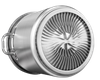 Stainless Steel Bucket Fin Double Bottom Pot