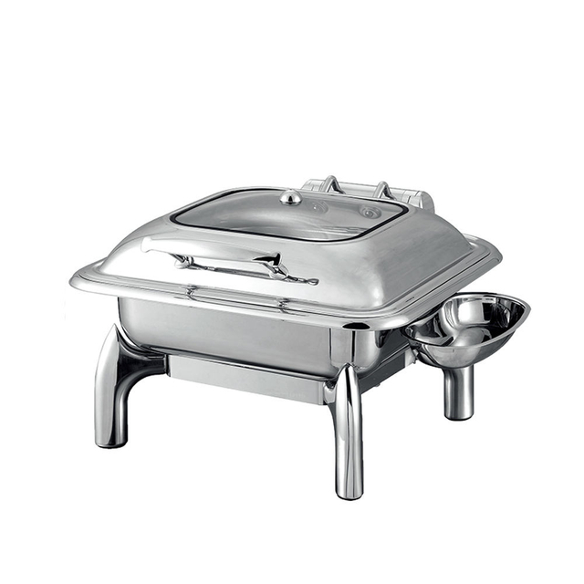 Plato cuadrado Visible 6L de roce con cuchara Trey