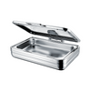 Plato rectangular de vaso curvado curvado 9L